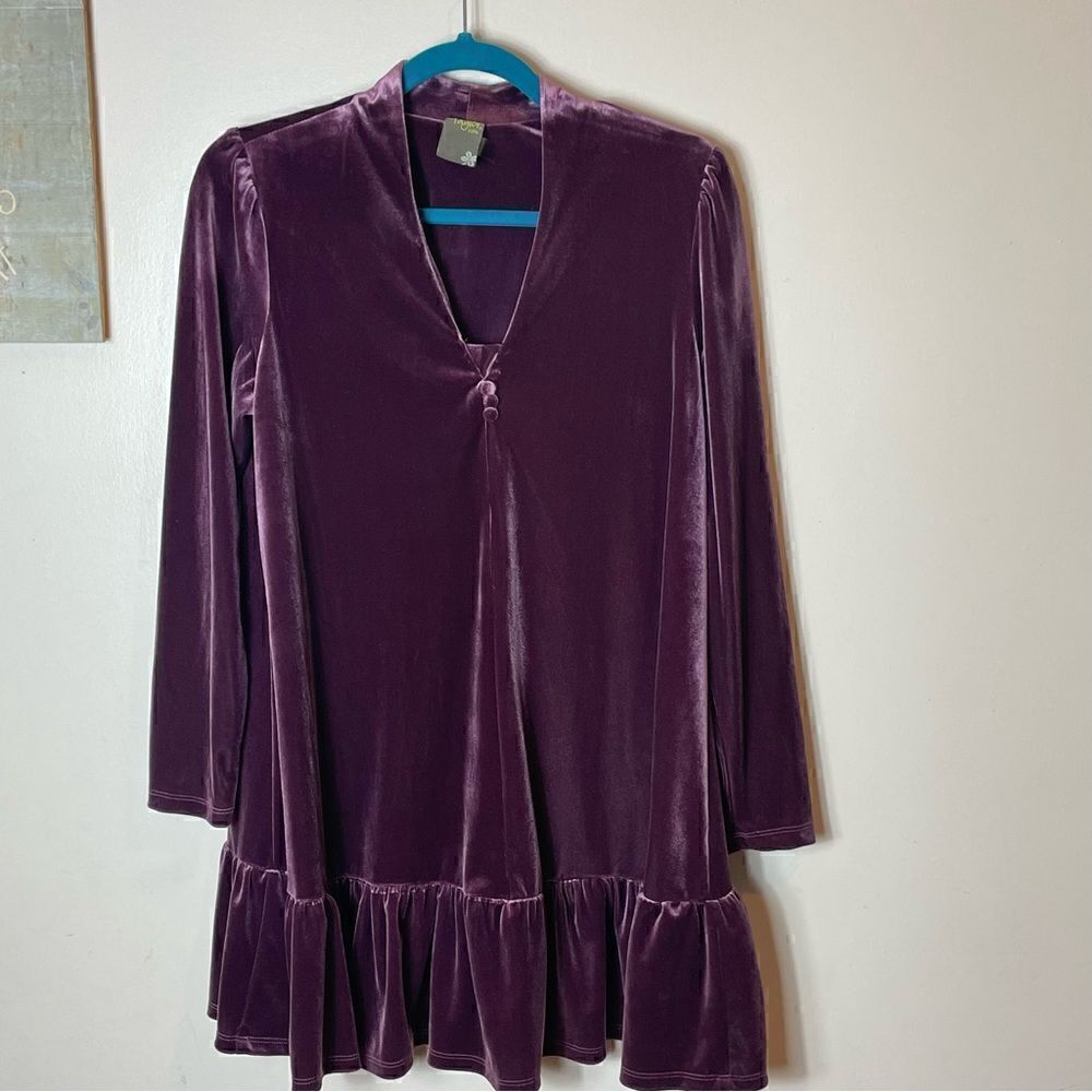 Purple Velvet Dress Taylor Petite